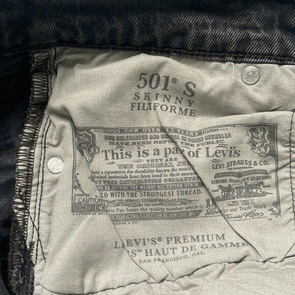 Levi's 501 High Rise Skinny Button Fly - Picture 11 of 16